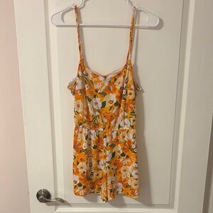 Forever 21 Orange Floral Dress